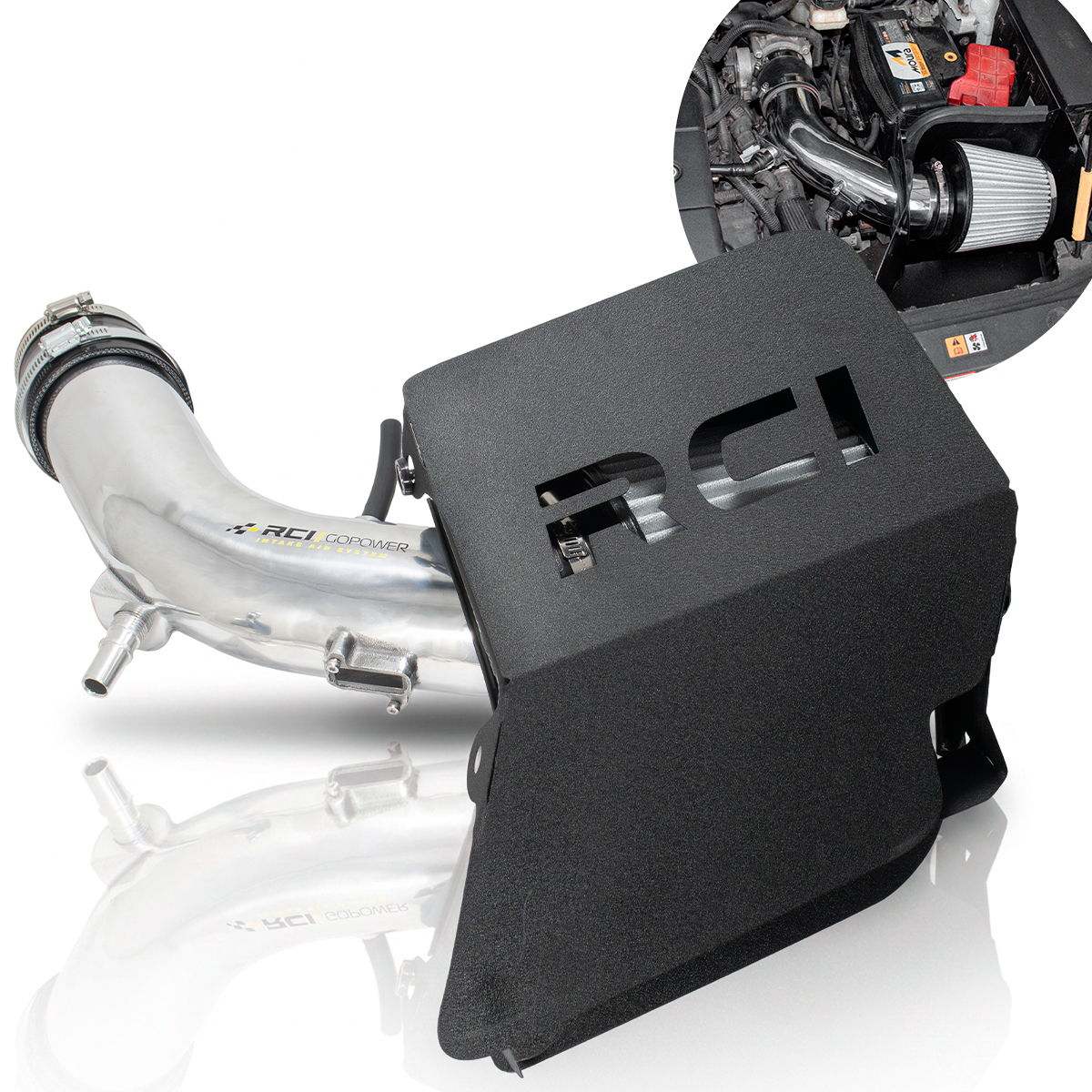 RCI074 – KIT INTAKE FORD EDGE 3.5 V6 24V 2008 A 2014 (COM SENSOR MAF)