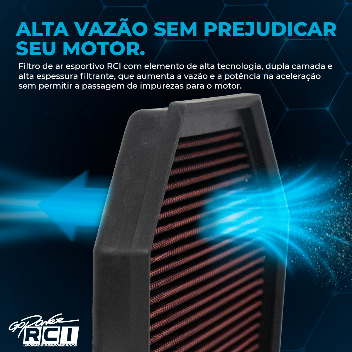 RCI170 - FILTRO DE AR INBOX BMW M2 COMPETITION 3.0 TURBO 2018 A 2021 / BMW M3 3.0 TURBO 2014 A 2019 / BMW M4 3.0 TURBO 2014 A 2020 / BMW M5 4.4 V8 TURBO 2011 A 2017 / BMW M6 4.4 V8 TURBO 2012 A 2018 / BMW M6 GRAN COUPE 4.4 V8 TURBO 2013 A 2018 - Imagem 3