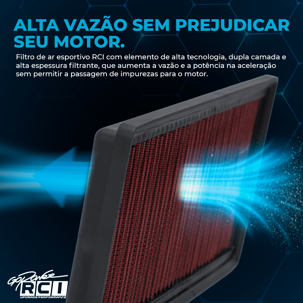 RCI155 - FILTRO DE AR INBOX TOYOTA COROLLA 2.0 16V DYNAMIC FORCE 2020 EM DIANTE (NÃO SERVE NO HYBRID) / TOYOTA RAV4 2.5 HYBRID 2019 EM DIANTE - Imagem 5
