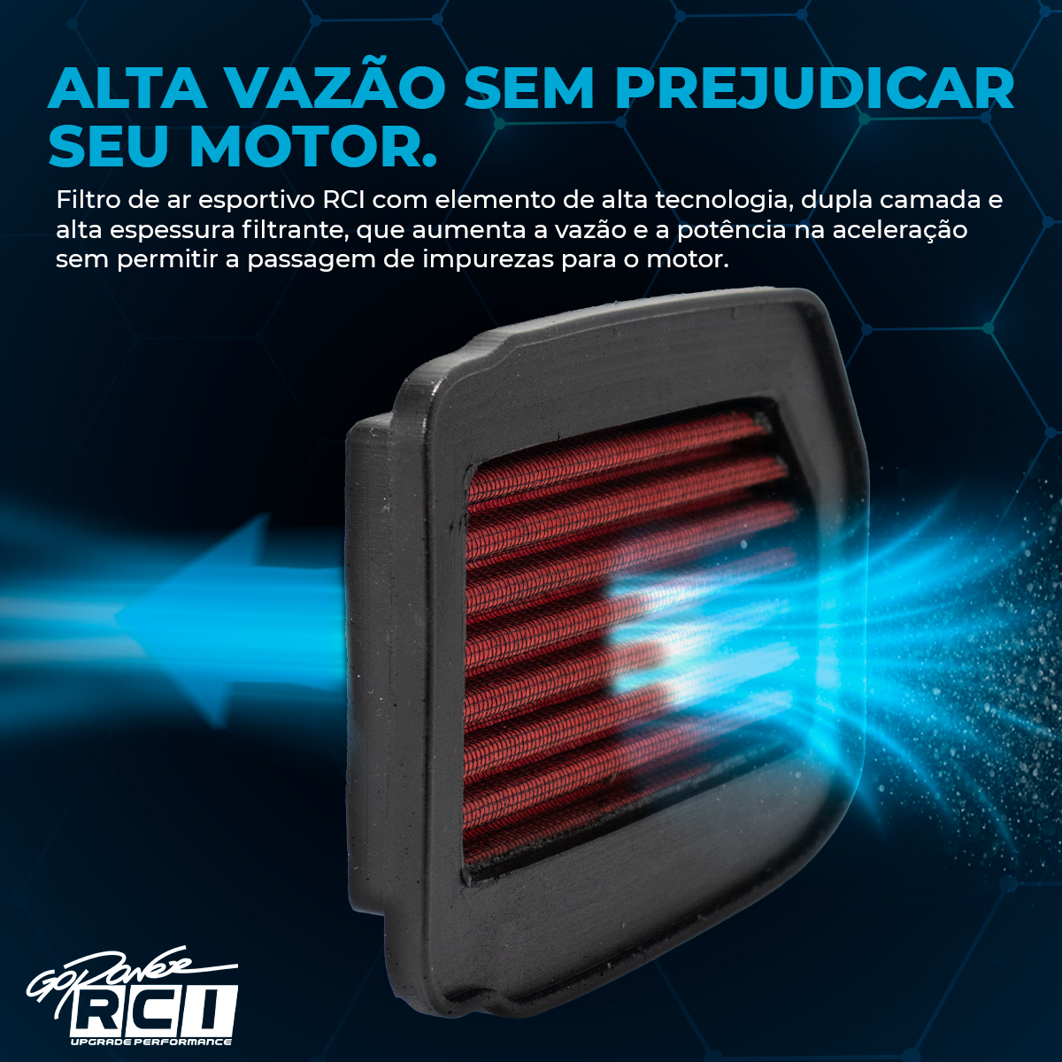 RCI95 - FILTRO DE AR INBOX HONDA CB300F TWISTER 2023 EM DIANTE - Imagem 4