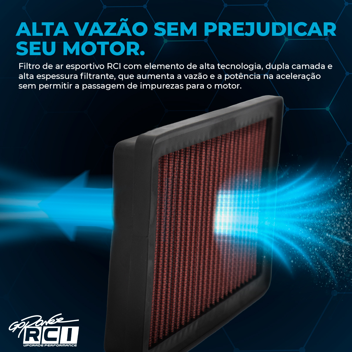 RCI174 - FILTRO DE AR INBOX NISSAN LIVINA 1.8 16V 2009 A 2014 / NISSAN GRAND LIVINA 1.8 16V 2009 A 2014 / NISSAN TIIDA 1.8 16V 2007 A 2013 - Imagem 5