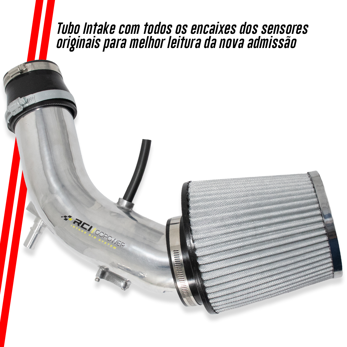 RCI074 - KIT INTAKE FORD EDGE 3.5 V6 24V 2008 A 2014 (COM SENSOR MAF) - Imagem 4